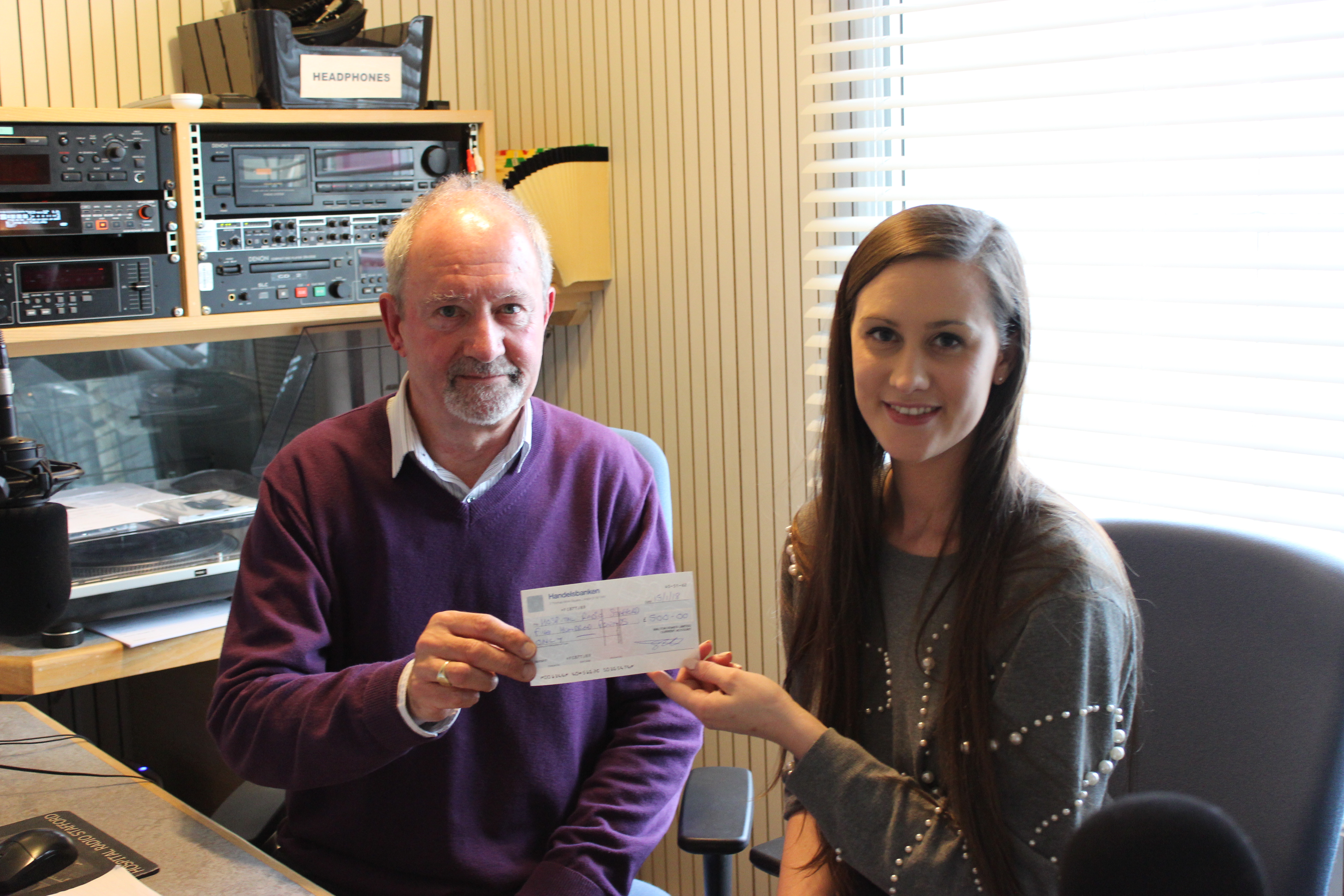 Hospital Radio Stafford Boosted by Donation from Walton Homes image